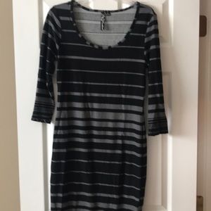 Striped sweater dress